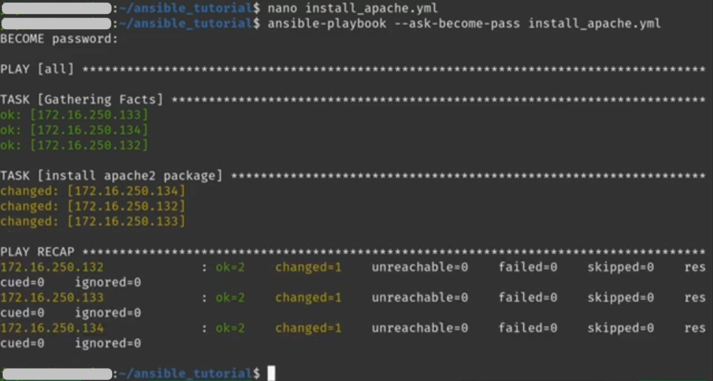 Installing the Apache Package