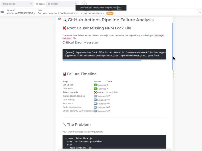 Duplo AI, GitHub Actions Agent